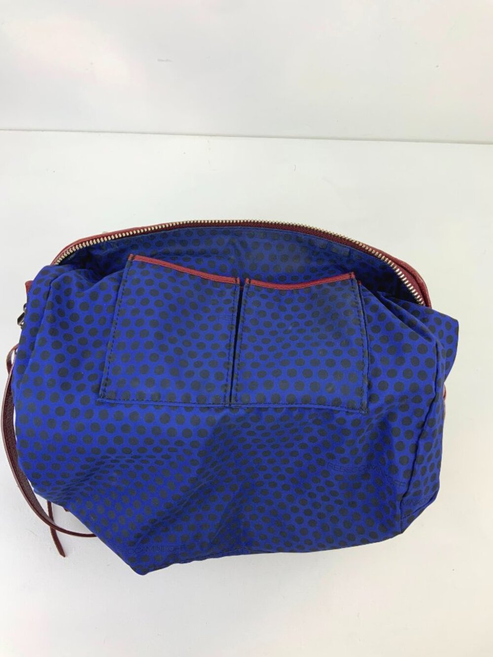Rebecca Minkoff Burgundy Leather Cupid Satchel Bag Purse Crossbody - Picture 11 of 16